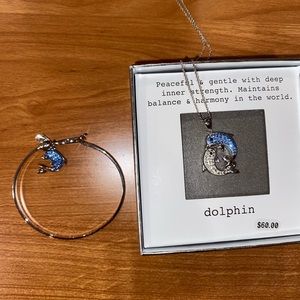 Dolphin Necklace and Bracelet